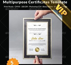 通用型证书模板：Multipurpose Certificates Template